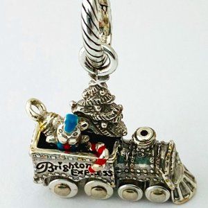 Brighton All Aboard Christmas Train Charm, New